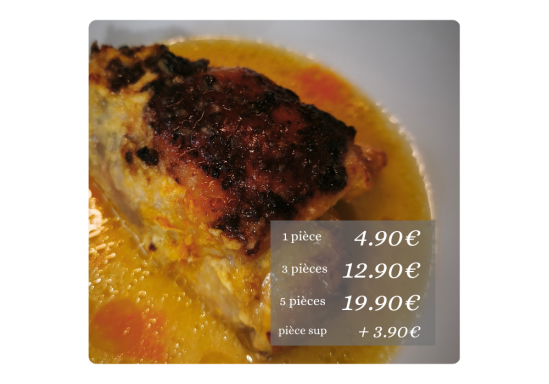 Poulet citron safran